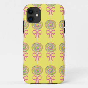 Colourful lollipops pattern iPhone 11 case