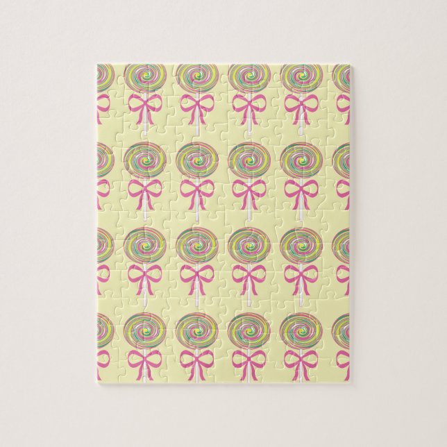 Colourful lollipops pattern jigsaw puzzle (Vertical)