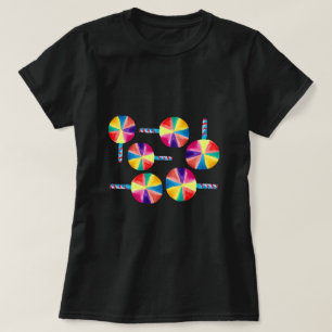 Colourful lollipops pattern T-Shirt