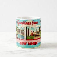 Colourful Long Island Postcard