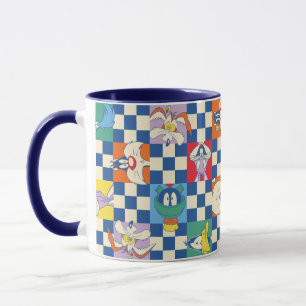 Colourful LOONEY TUNES™ Chequered Toss Pattern Mug
