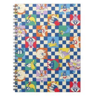 Colourful LOONEY TUNES™ Chequered Toss Pattern Notebook