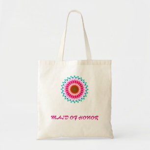 Colourful Lotus Flower Maid of Honour Tote Bag