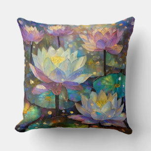Colourful Lotus Flowers Blossoming in the Snow Cushion