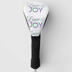 Colourful Love And Joy Golf Head Cover