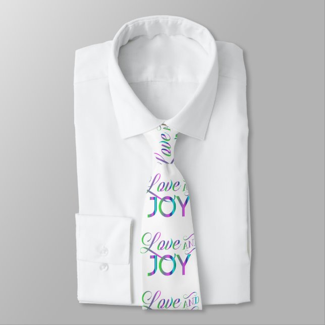 Colourful Love And Joy Tie (Tied)