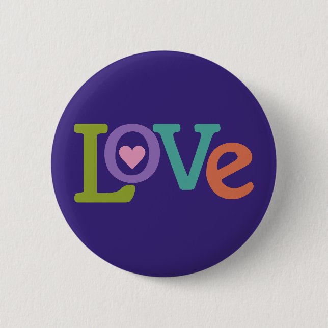 Colourful Love button (Front)
