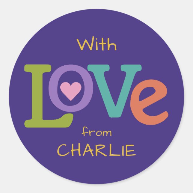 Colourful Love custom stickers (Front)