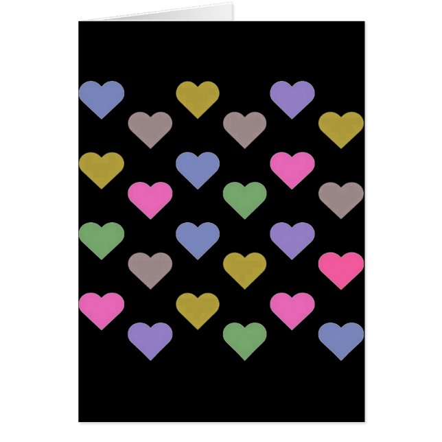 Colourful Love Hearts (Front)