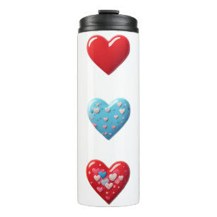 Colourful Love Hearts For Cosy Valentine Spaces ❤️ Thermal Tumbler