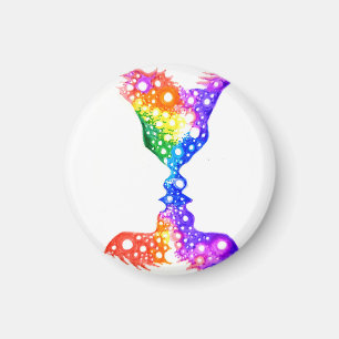 Colourful love magnet