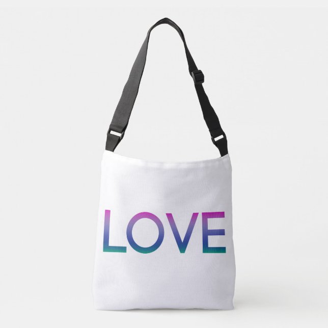 Colourful Love Rainbow Crossbody Bag (Front)