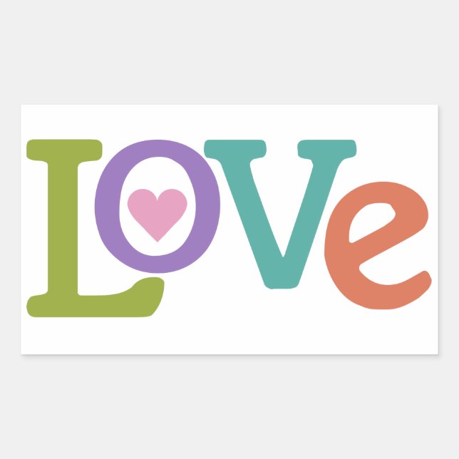 Colourful Love stickers (Front)