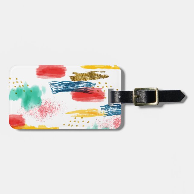 Colourful Luggage Tag (Front Horizontal)