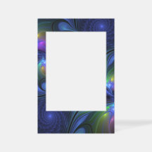 Colourful Luminous Abstract Blue Pink Green Fracta