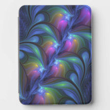 Colourful Luminous Abstract Blue Pink Green Fracta