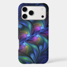 Colourful Luminous Abstract Blue Pink Green Fracta