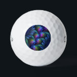 Colourful Luminous Abstract Blue Pink Green Fracta Golf Balls<br><div class="desc">Fractal Art,  modern,  abstract and luminous.
Design for your golf balls and more.</div>