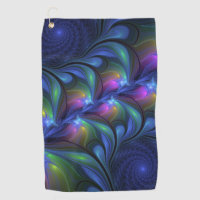 Colourful Luminous Abstract Blue Pink Green Fracta