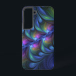 Colourful Luminous Abstract Blue Pink Green Fracta Samsung Galaxy Case<br><div class="desc">Unique fractal art,  modern,  abstract and luminous.
Design for your Samsung Galaxy S22 case and more.</div>