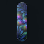 Colourful Luminous Abstract Blue Pink Green Fracta Skateboard<br><div class="desc">Fractal Art,  modern,  abstract and luminous.
Design for your skateboard and more.</div>