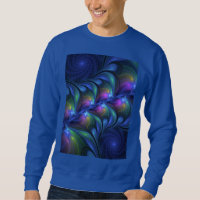 Colourful Luminous Abstract Blue Pink Green Fracta
