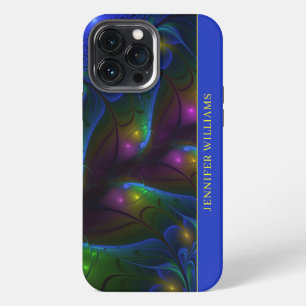 Colourful Luminous Abstract Modern Fractal Art Nam iPhone 13 Pro Max Case