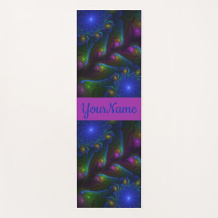 Colourful Luminous Abstract Modern Fractal Art Nam Yoga Mat