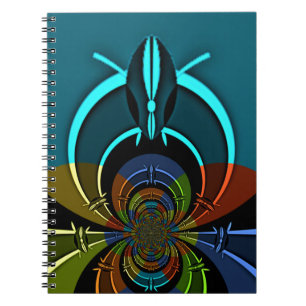 Colourful Maasai Shield Design Notebook