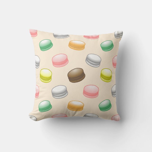 Colourful Macarons Cushion (Front)