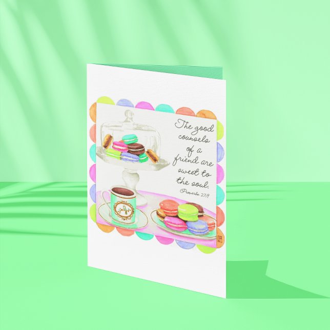 Colourful Macarons Sweet Friendship Card (Creator Uploaded)
