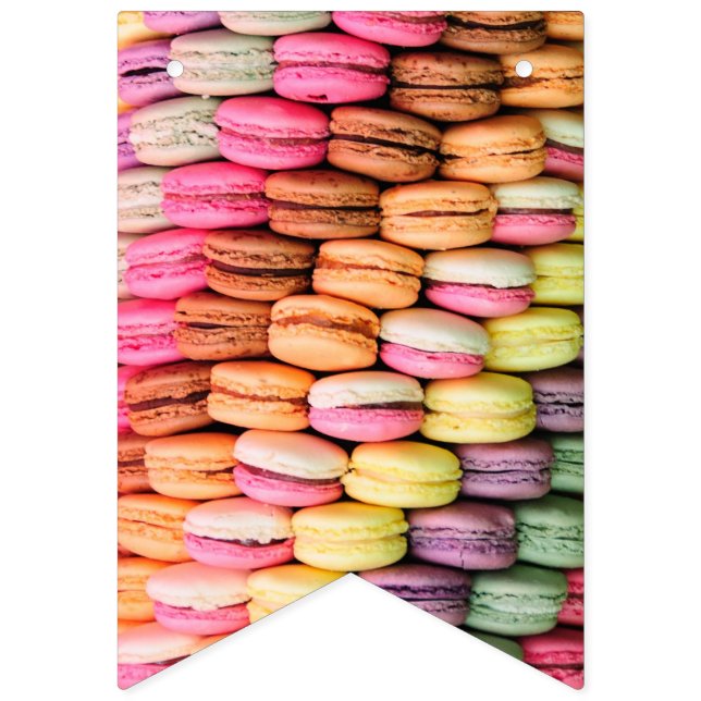 Colourful Macaroons Bunting (First Flag)