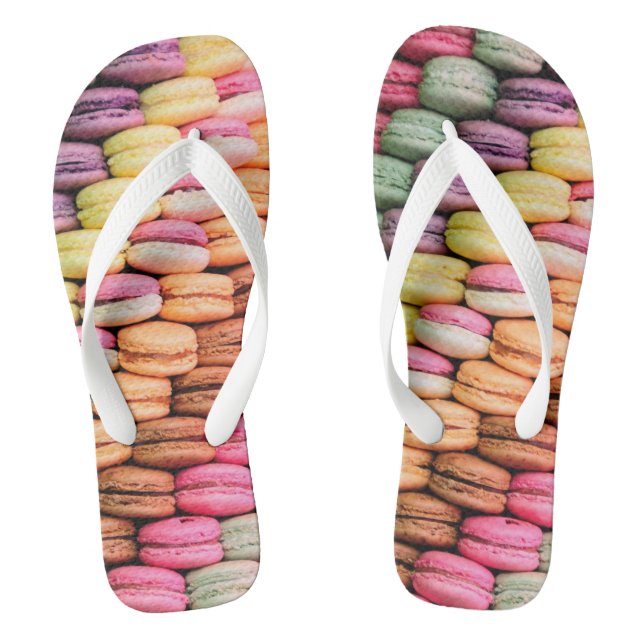 Colourful Macaroons Quirky Thongs (Footbed)