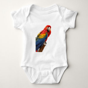 Colourful Macaw Chic Classy Mod Tropical Baby Bodysuit
