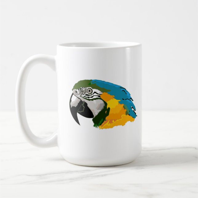 Colourful Macaw Mug (Left)