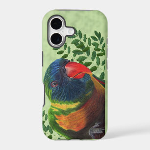 Colourful Macaw Parrot Leaves