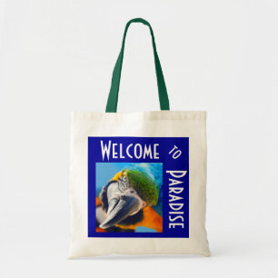 Colourful Macaw Tropical Tote Bag