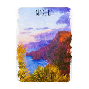 Colourful Madeira Portugal Scenery Travel Magnet