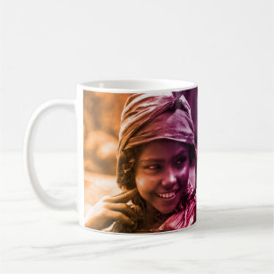 Colourful Maghreb Tunisian Djerba girl woman Coffe Coffee Mug