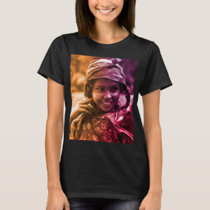 Colourful Maghreb Tunisian Djerba girl woman T-Shi T-Shirt