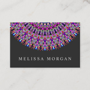 Colourful Magic Mandala Business Card