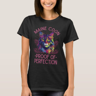 Colourful Maine-coon cat T-Shirt