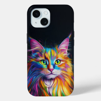 Colourful Maine Coon Phone Case