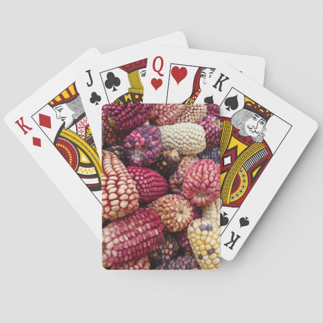 Colourful Maize Playing Cards (Back)