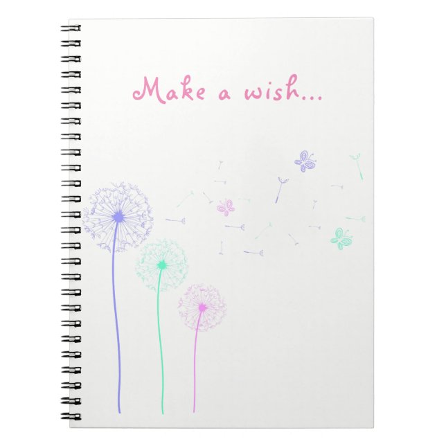 Colourful Make A Wish Notebook (Front)
