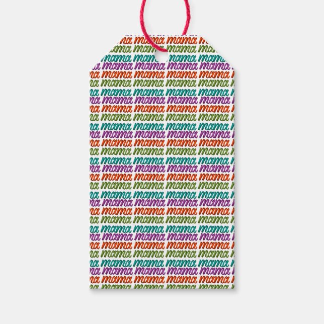 Colourful Mama Gift Bag Tags (Front)