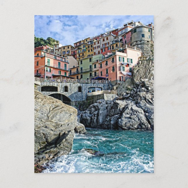 Colourful Manarola, Italia Postcard (Front)
