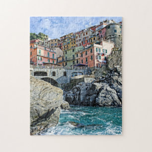 Colourful Manarola, Italia -The Cinque Terre Jigsaw Puzzle