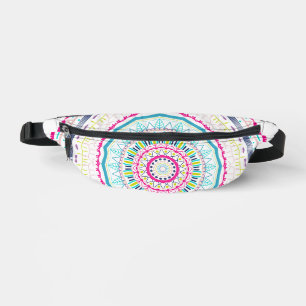 colourful mandala bum bags