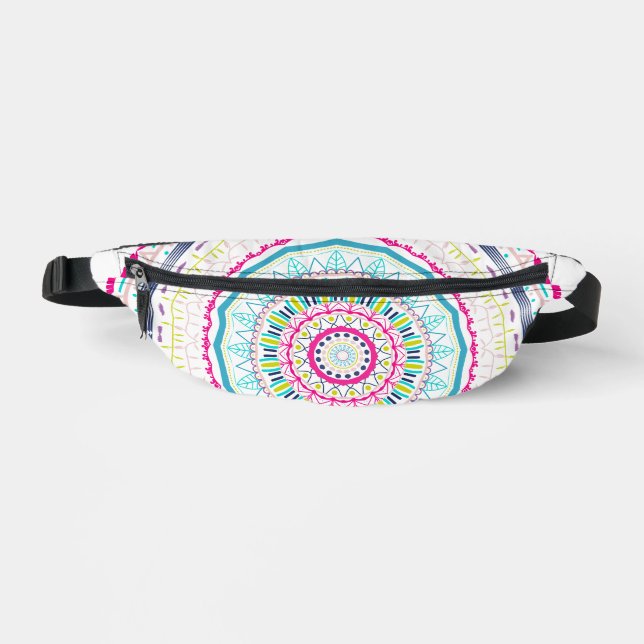 colourful mandala bum bags (Front)